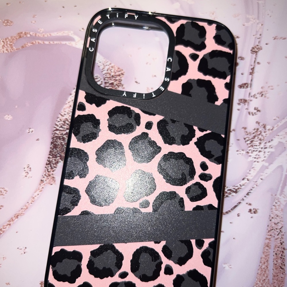 Casetify cheetah pattern iPhone 13 pro case
